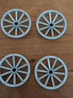 Lego spaakwielen mat zilver 4x, Ophalen of Verzenden, Zo goed als nieuw