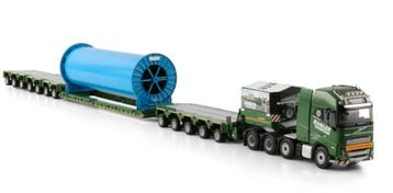 WSI VOLVO FH4 +SCHEUERLE INTERCOMBI +KABELHASPEL - KÜBLER beschikbaar voor biedingen