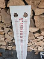 Peilschaal emaille 98x15., Ophalen of Verzenden, Gebruikt, Reclamebord