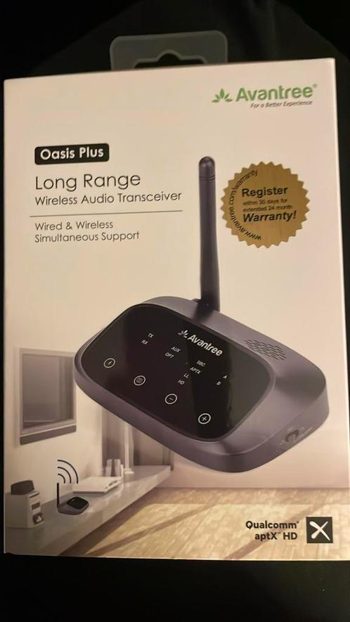 Avantree Oasis Plus aptX HD Bluetooth ontvanger, Audio, Tv en Foto, Overige Audio, Tv en Foto, Zo goed als nieuw, Ophalen of Verzenden