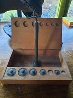 weegschaaltje met gewichtjes, Antiek en Kunst, Ophalen of Verzenden