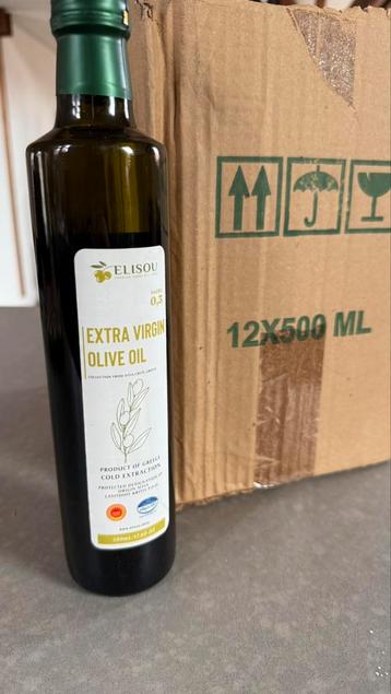 Griekse Extra Virgin Olive Oil (12x500ml) beschikbaar voor biedingen