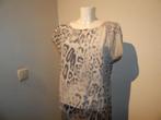 Marccain zijde jurk jaguar print grijs tint mooie pasvorm N4, Maat 38/40 (M), Ophalen of Verzenden, Knielengte, Grijs