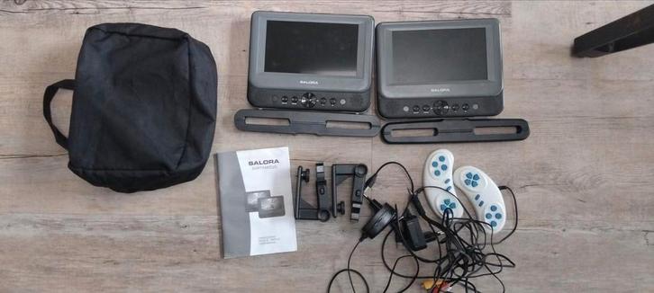 Salora DVD Speler Set - Draagbaar, Audio, Tv en Foto, Dvd-spelers, Gebruikt, Dvd-speler, Overige merken, Draagbaar, Ophalen of Verzenden