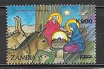 Zambia 1996 Overdruk nwe waarde op kerst zegel kerstmis, Postzegels en Munten, Postzegels | Afrika, Zambia, Verzenden, Gestempeld