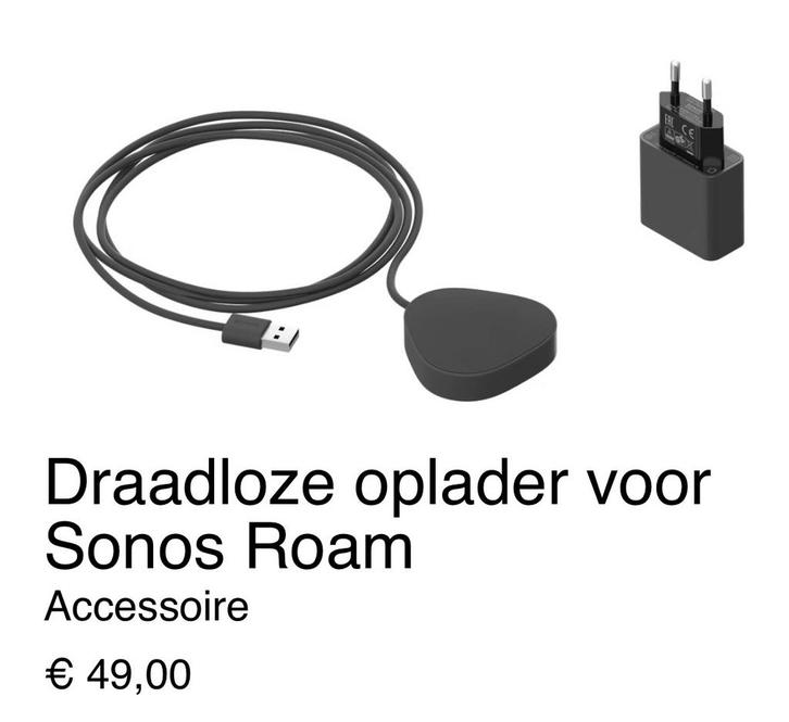 Draadloze oplader Sonos Roam, Audio, Tv en Foto, Luidsprekers, Zo goed als nieuw, Ophalen of Verzenden