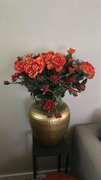 Vaas met kunstbloemen, Huis en Inrichting, Woonaccessoires | Kunstplanten en Kunstbloemen, Ophalen, Zo goed als nieuw