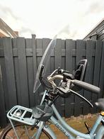 Bobike ONE Mini Fietsstoeltje + Windscherm - Urban Black, Ophalen, Zo goed als nieuw, Voorzitje, Voetsteuntjes