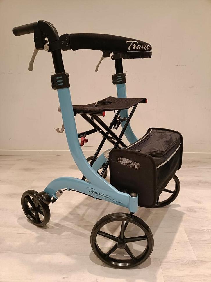 Travixx Classic Medium 6,4kg rollator incl Servicebeurt IZGS, Diversen, Rollators, Zo goed als nieuw, Lichtgewicht, Opvouwbaar