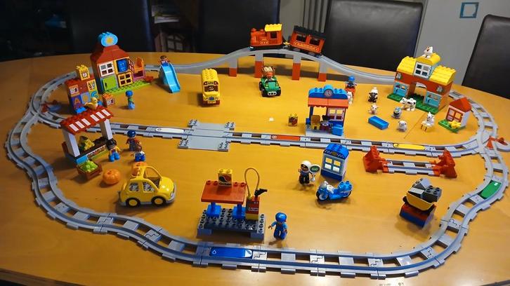 Duplo 10874 Intelli stoomtrein met heel veel extra's, Kinderen en Baby's, Speelgoed | Duplo en Lego, Zo goed als nieuw, Duplo