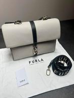 Furla - Narciso schoudertas van leer - beige/zwart, Ophalen of Verzenden, Nieuw, Zwart, Schoudertasje