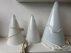 3 Teepee design tafellampen wit met heldere punt, Ophalen of Verzenden, Zo goed als nieuw
