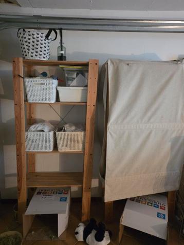 Twee IKEA Ivar stellingkasten + hoes - afbeelding 1