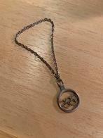 Zilverkleurige Olympische Ringen Hanger, Ophalen of Verzenden, Zo goed als nieuw, Zilver, Met hanger