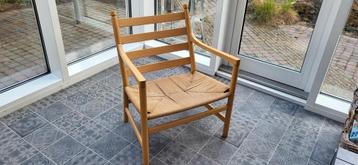 Vintage Hans Wegner loungefauteuil CH44 massief beuken beschikbaar voor biedingen