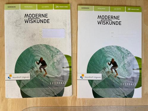 Moderne Wiskunde, werkboek 2A en 2B, Havo / VWO, Boeken, Schoolboeken, Zo goed als nieuw, Wiskunde A, HAVO, Ophalen of Verzenden