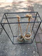 Plantenhanger met Glazen Potjes - Decoratief, Ophalen, Zo goed als nieuw
