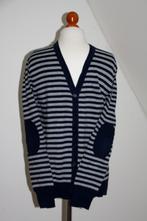 ZGAN HEMA heren vest trui pullover navy/grijs maat L, Hema, Maat 52/54 (L), Blauw, Zo goed als nieuw