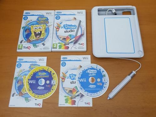 Wii | u Draw Tablet met Spongebob & U Draw Studio, Spelcomputers en Games, Games | Nintendo Wii, Gebruikt, Puzzel en Educatief