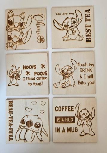 Stitch onderzetters / onderzetter set beschikbaar voor biedingen