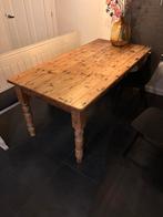Grenen eettafel, Ophalen, Gebruikt, 50 tot 100 cm, Vijf personen of meer