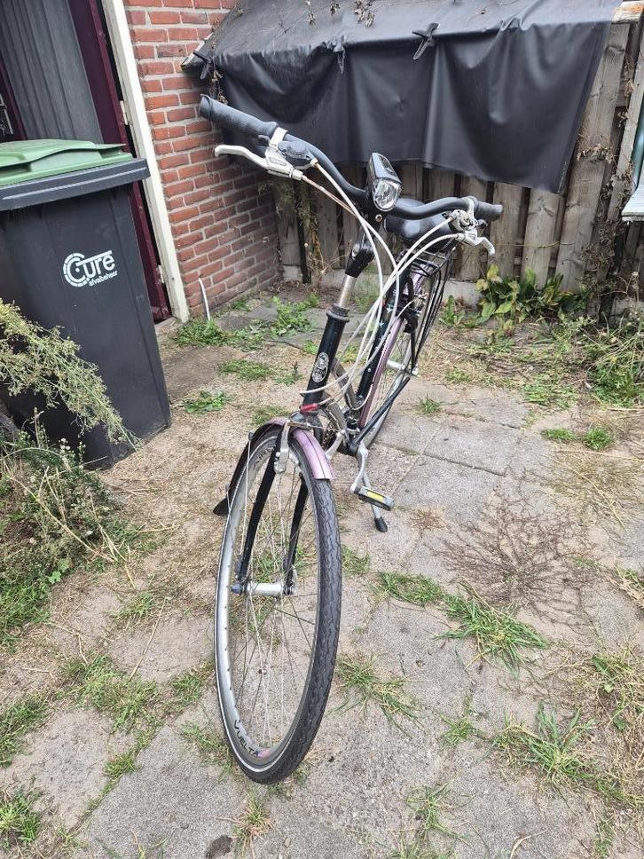 Gazelle Bahia hybride fiets, Fietsen en Brommers, Fietsen | Dames | Damesfietsen, Zo goed als nieuw, Gazelle, (Extra) lage instap