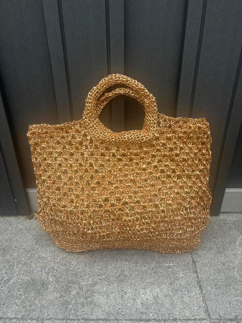 Tas/ damestas metallic raffia nieuw, Sieraden, Tassen en Uiterlijk, Tassen | Damestassen, Nieuw, Ophalen of Verzenden