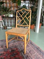 4 Jonathan Adler Faux Bamboo Chippendale stoelen, Huis en Inrichting, Gebruikt, Bruin, Ophalen of Verzenden, Vier