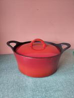 Rode Hackman Braadpan 25cm Gietijzer, Huis en Inrichting, Gebruikt, Gietijzer, Ophalen of Verzenden, Keramische plaat