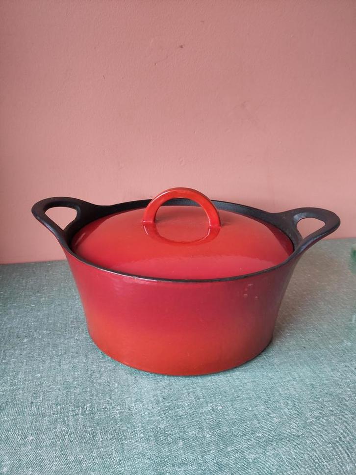 Rode Hackman Braadpan 25cm Gietijzer, Huis en Inrichting, Keuken | Potten en Pannen, Gebruikt, Koekenpan of Braadpan, Gietijzer