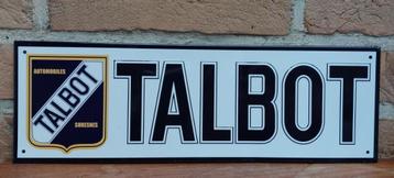 Reclamebord Talbot beschikbaar voor biedingen