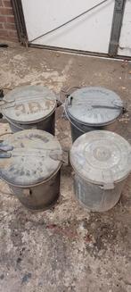 Zinken vuilnisbak Apeldoorn Zwolle afvalbak, Tuin en Terras, Ophalen, Gebruikt