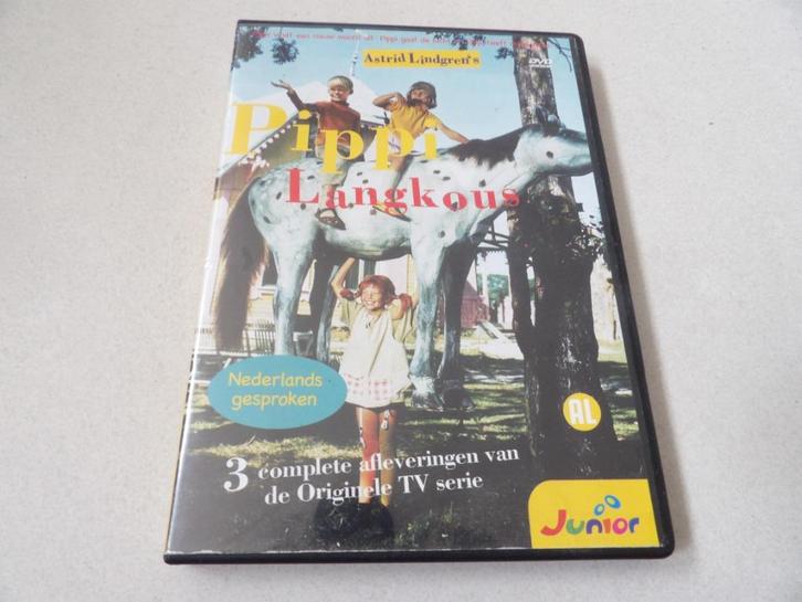 PIPI LANGKOUS 3 leuke afleveringen van de originele tv serie, Cd's en Dvd's, Dvd's | Kinderen en Jeugd, Zo goed als nieuw, Film