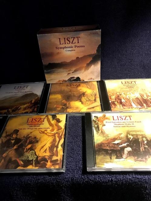 5CD Box Liszt Symphonic Poems complete - Liszt., Cd's en Dvd's, Cd's | Klassiek, Gebruikt, Kamermuziek, Classicisme, Met libretto