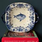 Delfts blauw Holland handgeschilderde visschaal, Antiek en Kunst, Ophalen of Verzenden