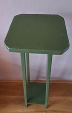 Vintage hoge groene planten kruk/tafel, Huis en Inrichting, Woonaccessoires | Zuilen en Pilaren, Ophalen of Verzenden, Zo goed als nieuw