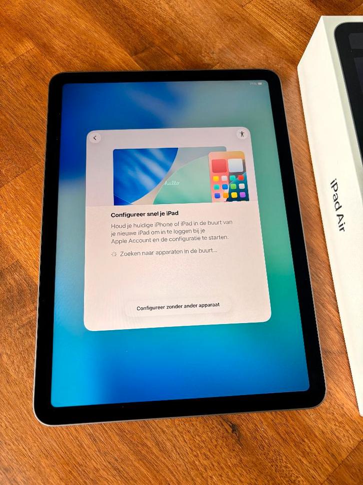 zgan Apple iPad Air 4 Spacegray 64GB + nieuwe smartcover, Computers en Software, Apple iPads, Zo goed als nieuw, Apple iPad Air