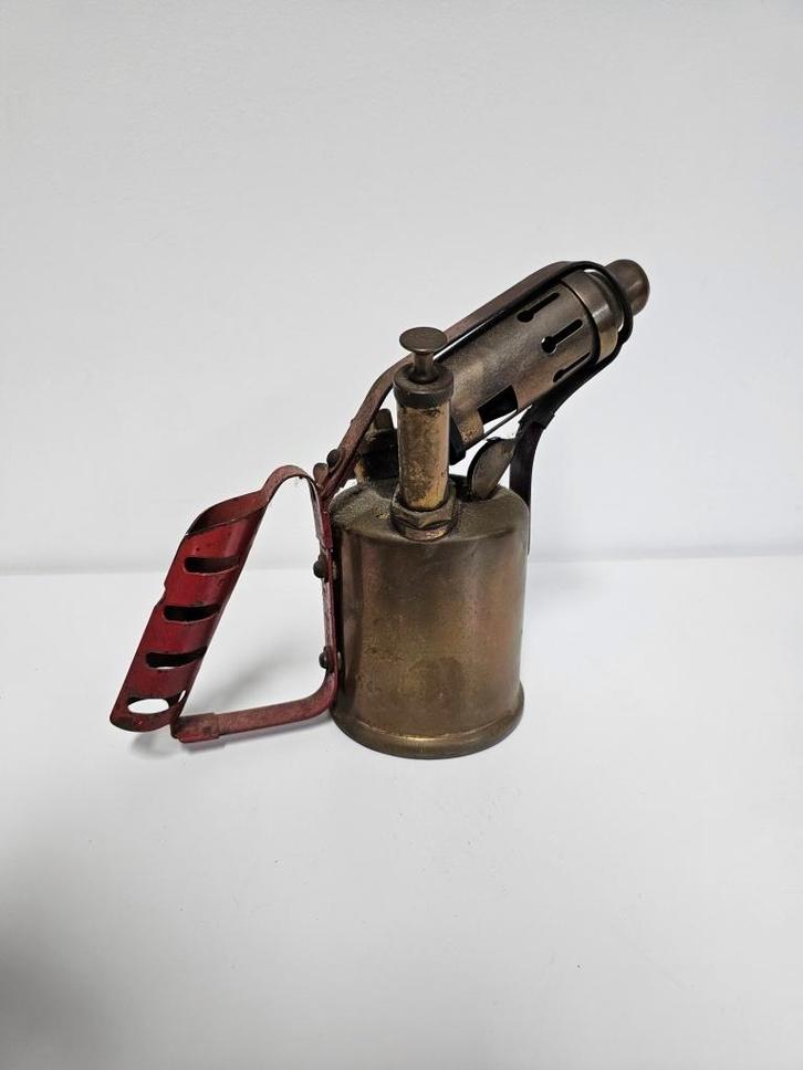 Antieke gasbrander monitor England  voor €20,-!, Antiek en Kunst, Antiek | Koper en Brons, Ophalen