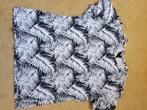 Wit/zwart shirt met bladprint, H&M, maat S, Kleding | Heren, T-shirts, Wit, Ophalen of Verzenden, Zo goed als nieuw, H&M