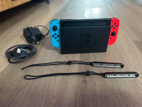 Nintendo Switch zgan, Spelcomputers en Games, Spelcomputers | Nintendo Switch, Zo goed als nieuw, Switch Original, Met 2 controllers