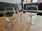 3 verschillende bierglazen, Ophalen of Verzenden, Zo goed als nieuw, Bierglas