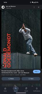 Gezocht 2 kaartjes 3 april Ronald Goedemondt - Hendrik Ido A, Twee personen, April