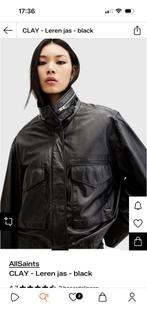 AllSaints Clay leren jas zwart maat xs ALLEEN VANDAAG, Ophalen, Nieuw, Kwartet(ten)