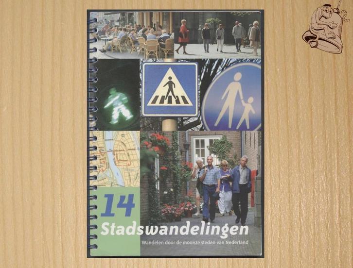 14 Stadswandelingen - Wandelen door mooiste steden Nederland, Boeken, Reisgidsen, Zo goed als nieuw, Fiets- of Wandelgids, Benelux