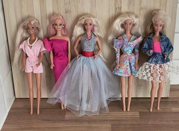 Jaren 90 Barbie 5 stuks Mattel Deel 1 beschikbaar voor biedingen