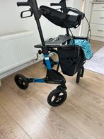 Lichtgewicht Topro Troja rollator blauw met rugsteun, Diversen, Rollators, Ophalen, Lichtgewicht, Zo goed als nieuw