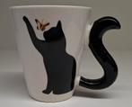 Leuke Beker met Kat en Vlinder., Ophalen of Verzenden, Zo goed als nieuw, Overige stijlen, Kop(pen) en/of Schotel(s)