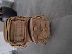 Rugzak lichtbruin met 2 grote vakken en 2 kleine, Ophalen of Verzenden, Zo goed als nieuw, Rugzak