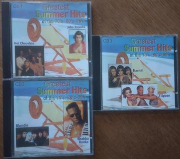 3 CDs Greatest Summer Hits of the 70s-80s-90s (2001 Disky) beschikbaar voor biedingen