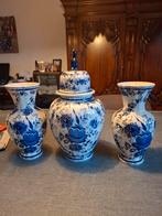 Delfts Blauw Kaststel - 3 Delig, Antiek en Kunst, Ophalen of Verzenden